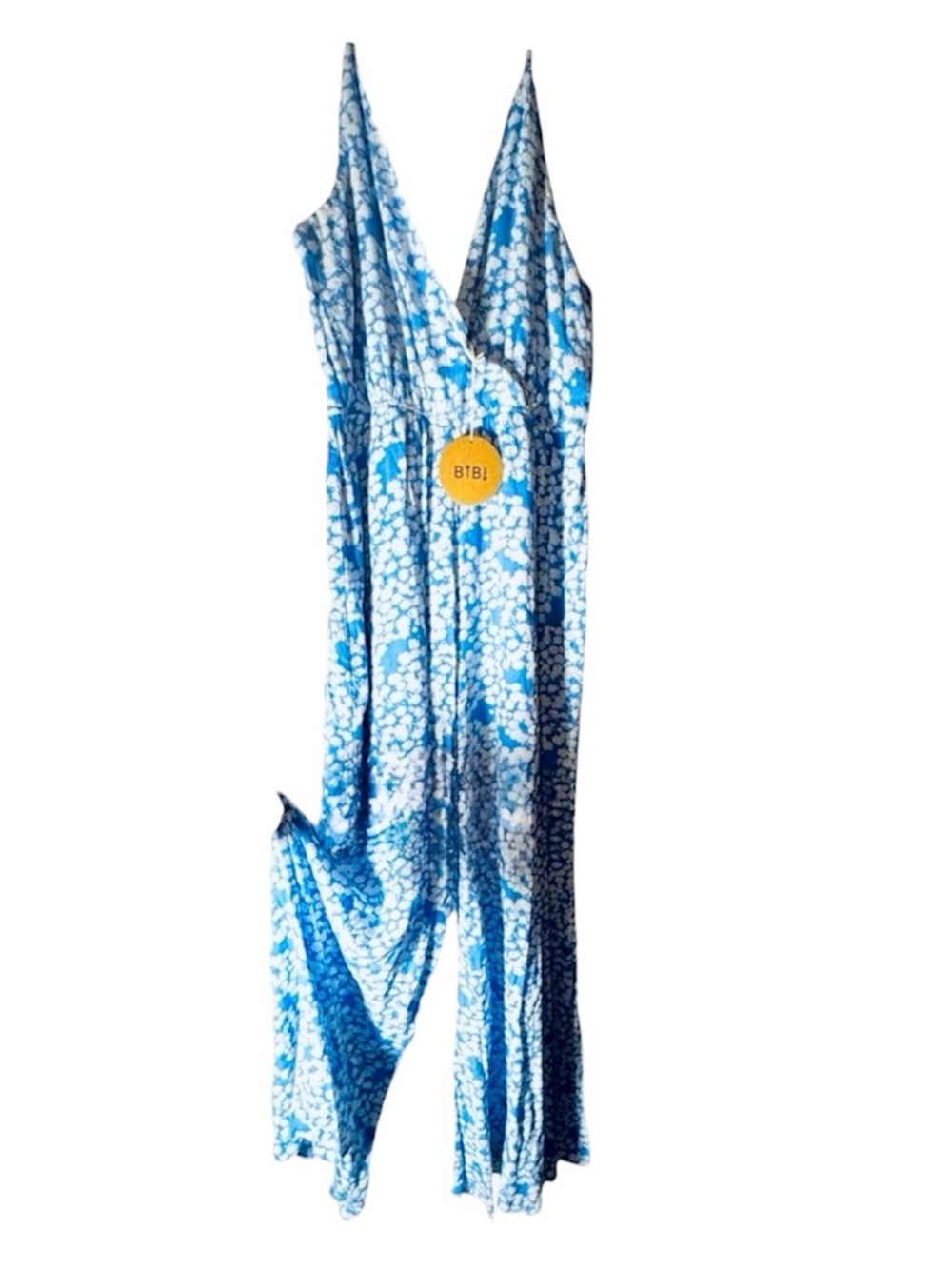 Bibi FLORAL WIDE LEG JUMP SUIT Size M